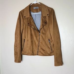 Bagatelle Anthropology Suede Moto Jacket